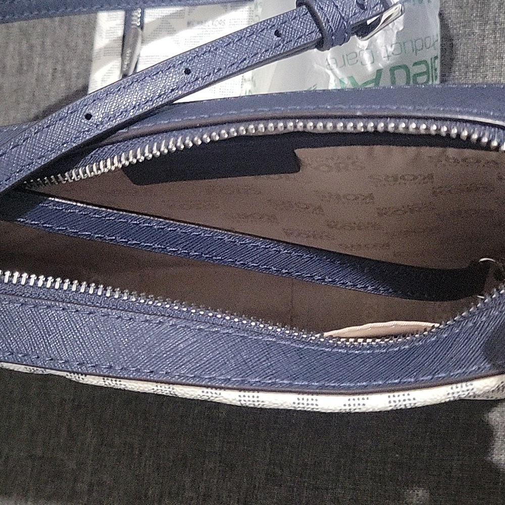 Michael Kors White and Blue Crossbody And Wallet Set - Picture 3 of 3